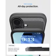   Spigen Rugged Armor MagFit Apple iPhone 17 tok, MagSafe, Matte Black, fekete