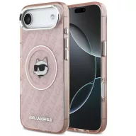   Karl Lagerfeld IML Choupette Head Logo iPhone Air (2025) MagSafe kompatibilis hátlap tok, rózsaszín