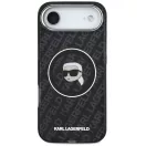 Karl Lagerfeld IML Karl Head Logo iPhone Air (2025) MagSafe kompatibilis hátlap tok, fekete