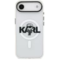   Karl Lagerfeld IML Karl Sketch Logo iPhone Air (2025) MagSafe kompatibilis hátlap tok, átlátszó