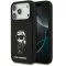 Karl Lagerfeld Silicone Karl Sketch & Logo iPhone 17 Pro MagSafe kompatibilis hátlap tok, fekete