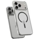 Spigen Ultra Hybrid Magfit Apple iPhone 17 Pro tok, MagSafe, Clear Graphite, szürke