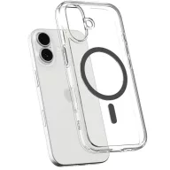   Spigen Ultra Hybrid Magfit Apple iPhone 17 tok, MagSafe, Clear Graphite, szürke