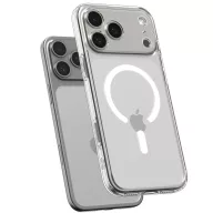   Spigen Ultra Hybrid Magfit Apple iPhone 17 Pro tok, MagSafe, Clear White, fehér