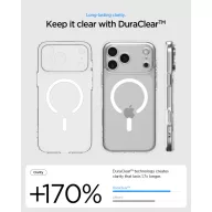   Spigen Ultra Hybrid Magfit Apple iPhone 17 Pro tok, MagSafe, Clear White, fehér