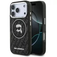   Karl Lagerfeld IML Karl Head Logo iPhone 17 Pro Max MagSafe kompatibilis hátlap tok, fekete