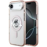  Karl Lagerfeld IML Karl Head Logo iPhone Air (2025) MagSafe kompatibilis hátlap tok, rózsaszín