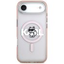Karl Lagerfeld IML Karl Head Logo iPhone Air (2025) MagSafe kompatibilis hátlap tok, rózsaszín