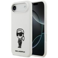   Karl Lagerfeld Silicone Karl Sketch & Logo iPhone Air (2025) MagSafe kompatibilis hátlap tok, fehér