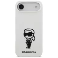   Karl Lagerfeld Silicone Karl Sketch & Logo iPhone Air (2025) MagSafe kompatibilis hátlap tok, fehér