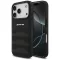 AMG Leather Debossed Lines Logo Apple iPhone 17 Pro hátlap tok, fekete