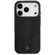   Mercedes Leather The Move Apple iPhone 17 Pro MagSafe hátlap tok, fekete