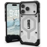   UAG Pathfinder Apple iPhone 17 Pro Max Clear MagSafe tok, Ice/Silver