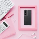 Clear 2mm Samsung Galaxy S25 FE csillámos szilikon tok, átlátszó