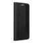 Forcell Sensitive Samsung Galaxy S25 FE oldalra nyíló flip tok, fekete