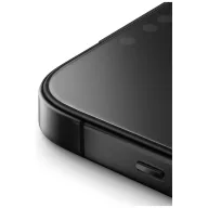   Uniq Optix Matte Apple iPhone Air (2025) tempered glass kijelzővédő üvegfólia felhelyező kerettel, fekete