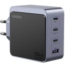 Ugreen Nexode Air X565 3xUSB-C-USB-A hálózati töltő, 100W, szürke