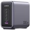 Ugreen Nexode CD333 4xUSB-C-USB-A hálózati töltő, USB-C kábellel, GaN, 300W + 240W, szürke