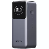   Ugreen PB724 Powerbank / külső akkumulátor LED kijelzővel, USB-A-USB-C, 12000mAh, 100W, QC+PD, szürke