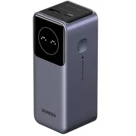  Ugreen PB724 Powerbank / külső akkumulátor LED kijelzővel, USB-A-USB-C, 12000mAh, 100W, QC+PD, szürke