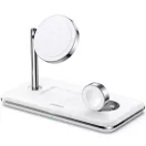 Ugreen CD278 3in1 vezeték nélküli wireless töltő intelligens kijelzővel, 25W, 1.67A, fehér