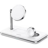   Ugreen CD278 3in1 vezeték nélküli wireless töltő intelligens kijelzővel, 25W, 1.67A, fehér