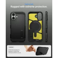   Spigen Tough Armor T MagFit Apple iPhone 17 tok, MagSafe, fekete