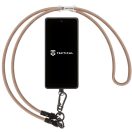 Tactical Wire Snake 2in1 USB-C-USB-C töltő-és adatkábel / univerzális vállpánt, 1,2m, barna