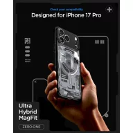   Spigen Ultra Hybrid MagFit Apple iPhone 17 Pro tok, MagSafe, Zero One, fekete