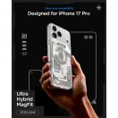 Spigen Ultra Hybrid MagFit Apple iPhone 17 Pro tok, MagSafe, Zero One, Natural Titanium