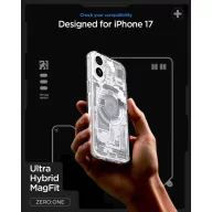   Spigen Ultra Hybrid MagFit Apple iPhone 17 tok, MagSafe, Zero One, fehér