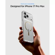   Spigen Ultra Hybrid MagFit Apple iPhone 17 Pro Max tok, MagSafe, Clear Gold, átlátszó-arany