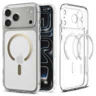   Spigen Ultra Hybrid MagFit Apple iPhone 17 Pro tok, MagSafe, Clear Gold, átlátszó-arany