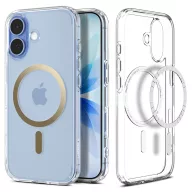   Spigen Ultra Hybrid MagFit Apple iPhone 17 tok, MagSafe, Clear Gold, átlátszó-arany