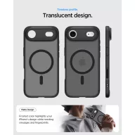   Spigen Ultra Hybrid MagFit Apple iPhone Air (2025) tok, MagSafe, Frost Black, fekete