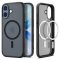 Spigen Ultra Hybrid MagFit Apple iPhone 17 tok, MagSafe, Frost Black, fekete