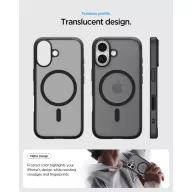   Spigen Ultra Hybrid MagFit Apple iPhone 17 tok, MagSafe, Frost Black, fekete
