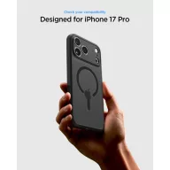   Spigen Ultra Hybrid MagFit Apple iPhone 17 Pro tok, MagSafe, Frost Black, fekete
