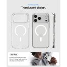 Spigen Ultra Hybrid MagFit Apple iPhone 17 Pro tok, MagSafe, Frost White, átlátszó-fehér