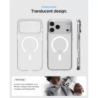   Spigen Ultra Hybrid MagFit Apple iPhone Air (2025) tok, MagSafe, Frost White, átlátszó-fehér