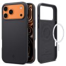 Spigen Silicone Fit Magfit Apple iPhone 17 Pro Max tok, MagSafe, Black, fekete