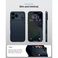   Spigen Thin fit Magfit Apple iPhone 17 Pro Max tok, MagSafe, Metal Slate, kék