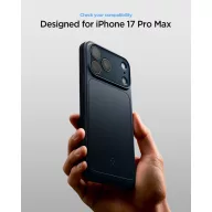   Spigen Thin fit Magfit Apple iPhone 17 Pro Max tok, MagSafe, Metal Slate, kék