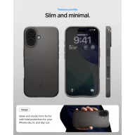   Spigen Thin fit Magfit Apple iPhone 17 tok, MagSafe, Gunmetal, szürke