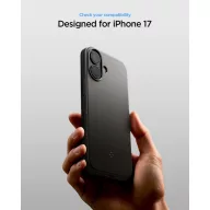   Spigen Thin fit Magfit Apple iPhone 17 tok, MagSafe, Gunmetal, szürke