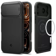   Spigen Optik Armor MagFit Apple iPhone 17 Pro Max tok, MagSafe, Black, fekete