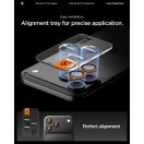 Spigen Glas.tR EZ Fit Optik Pro Apple iPhone 17 Pro / 17 Pro Max / 16 Pro / 16 Pro Max / 15 Pro / 15 Pro Max / 14 Pro / 14 Pro Max, Tempered kameralencse-védő fólia felhelyező kerettel, narancs (2db)