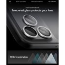 Spigen Glas.tR EZ Fit Optik Pro Apple iPhone 17 Pro / 17 Pro Max / 16 Pro / 16 Pro Max / 15 Pro / 15 Pro Max / 14 Pro / 14 Pro Max, Tempered kameralencse-védő fólia felhelyező kerettel, ezüst (2db)
