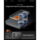 Spigen Glas.tR EZ Fit Optik Pro Apple iPhone 17 / 16 Plus / 16, Tempered kameralencse-védő fólia felhelyező kerettel, ezüst (2db)