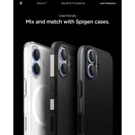   Spigen Glas.tR EZ Fit Optik Pro Apple iPhone 17 / 16 Plus / 16, Tempered kameralencse-védő fólia felhelyező kerettel, kék (2db)